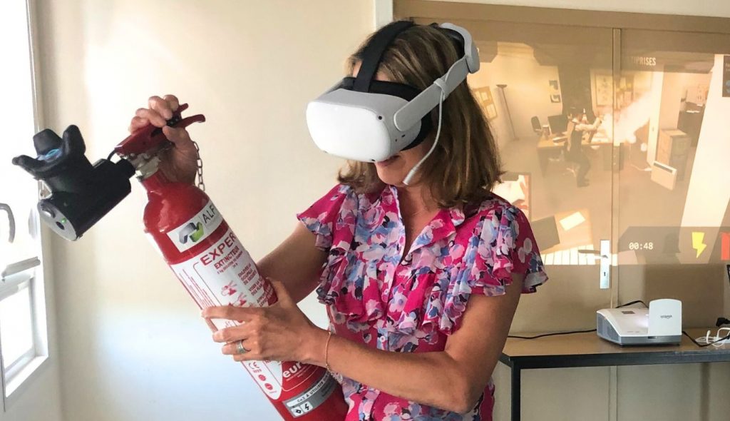 Formation incendie en réalité virtuelle