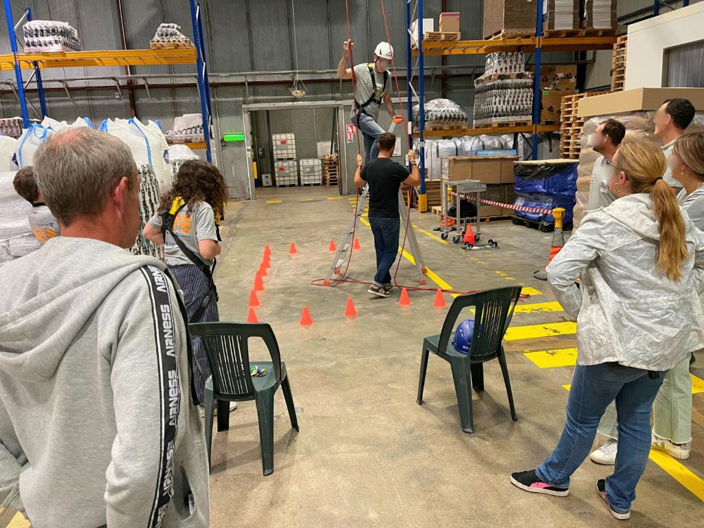 Atelier sécurité sur le risque de chutes de hauteur