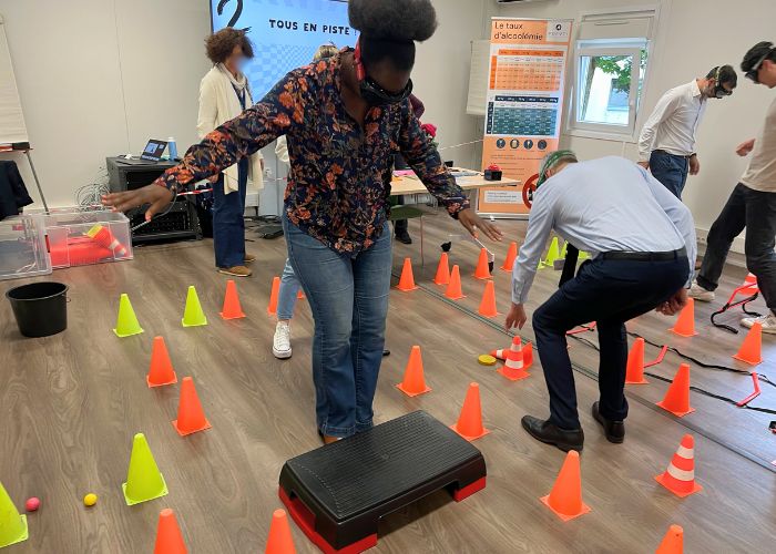 Atelier sur les addictions lors d'une journée sécurité