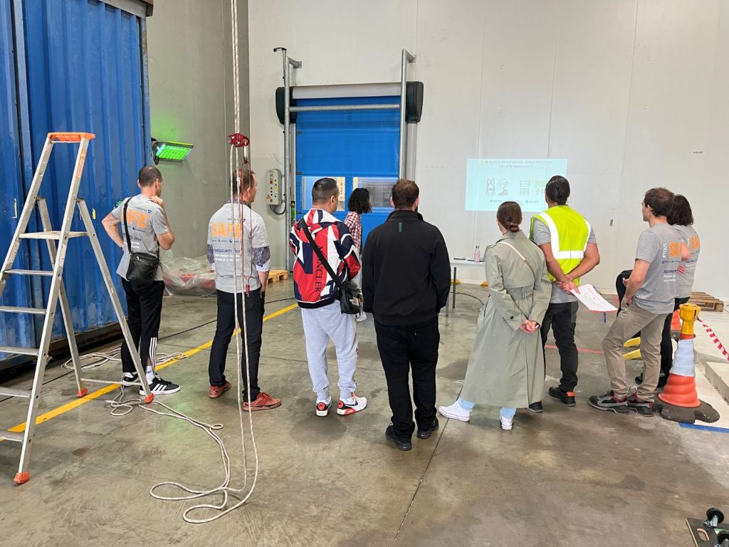 Animation sécurité sur le risque de chutes de hauteur