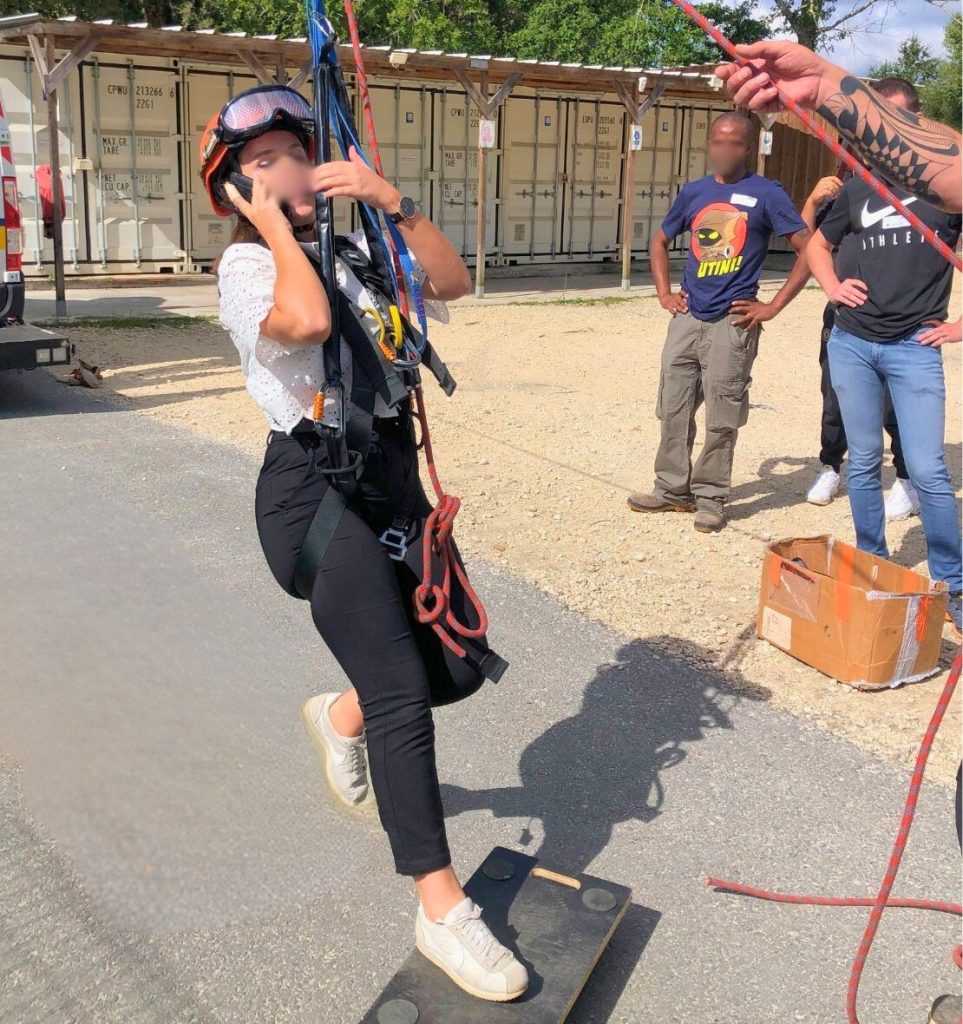 Atelier sécurité sur le risque de chute de plain-pied