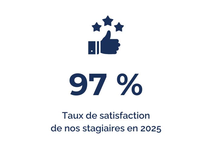Taux de satisfaction stagiaires
