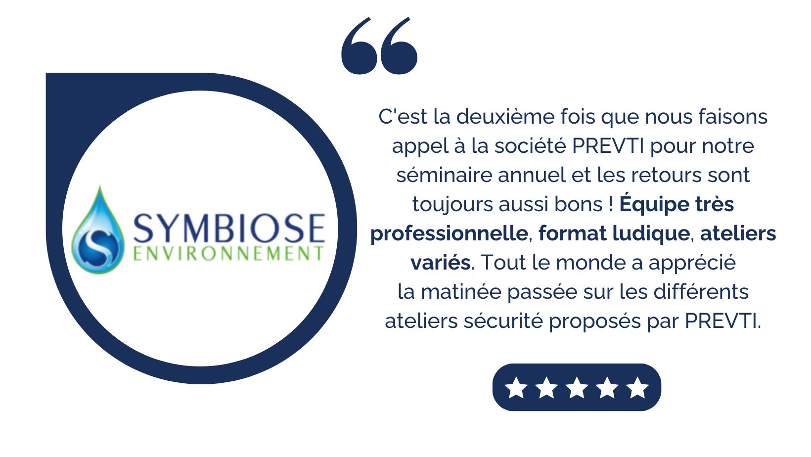 Avis client Symbiose - ateliers sécurité
