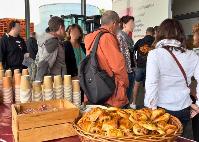 Journée sécurité en entreprise : café d'accueil